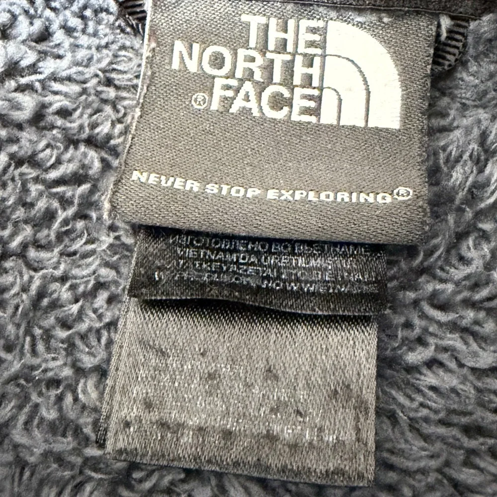 The‎ North Face Mens XL Full Zip Fleece Jacket Black Grey Denali Style